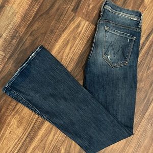 Size 26 MOTHER The Cruiser Rough It Up Flare jeans